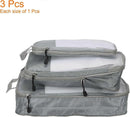 3pcs Compression Packing Cubes Lightweight Suitcase Luggage Organizers