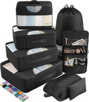 8pcs Travel Packing Cubes Set Suitcase Organizer for Travel Essentials