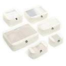 6pcs Compression Packing Cubes Type B Travel Suitcase Organizer Storage Bags