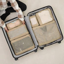 6pcs Compression Packing Cubes Type B Travel Suitcase Organizer Storage Bags