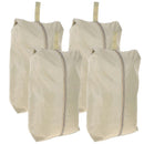 4pcs Travel Packing Cubes with Zipper Shoe and Clothes Bags for Luggage