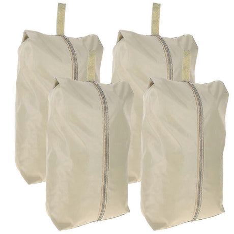 4pcs Travel Packing Cubes with Zipper Shoe and Clothes Bags for Luggage