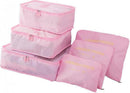 6pcs Packing Cubes Travel Storage Zip Organizers for Clothes, Socks, Underwear