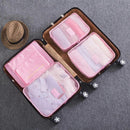 6pcs Packing Cubes Travel Storage Zip Organizers for Clothes, Socks, Underwear