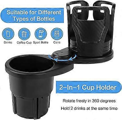 1pc Adjustable Universal Car Cup Holder - Multifunctional Drink Organizer