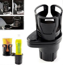 2-in-1 Car Cup Holder Expander - Adjustable Multifunctional Organizer for Travel Use