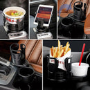 2-in-1 Car Cup Holder Expander - Adjustable Multifunctional Organizer for Travel Use