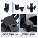 2-in-1 Car Cup Holder Expander - Adjustable Multifunctional Organizer for Travel Use
