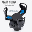 2-in-1 Car Cup Holder Expander - Adjustable Multifunctional Organizer for Travel Use