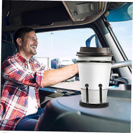 Iron Car Cup Holder - Black Trolley Drink Holder for Vehicle Use