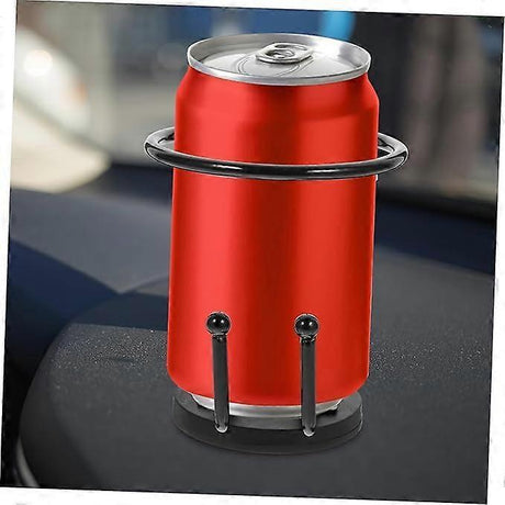 Iron Car Cup Holder - Black Trolley Drink Holder for Vehicle Use