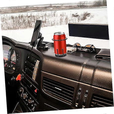 Iron Car Cup Holder - Black Trolley Drink Holder for Vehicle Use