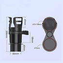 Rotatable Car Cup Holder Expander - Universal Multi-Use Drink Organizer