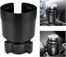 Adjustable Universal Car Cup Holder - Can Holder for Bottle/Drink, Truck Compatible Black