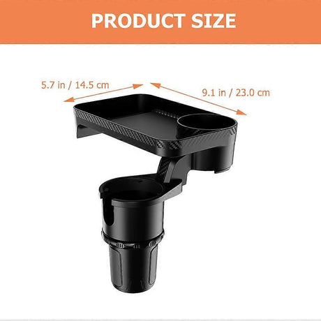 Hydroflask Cup Holder with Tray - Car Drink Holder and Food Tray Attachment