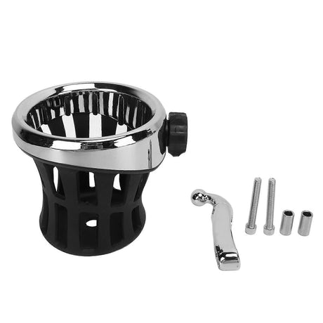 Motorcycle Handlebar Cup Holder - Aluminum Car/Motorbike Drink Organizer