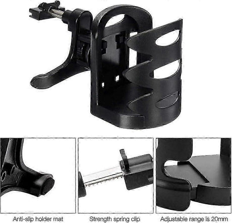 2pcs Adjustable Car Vent Cup Holders - Universal Car Drink Organizer Set