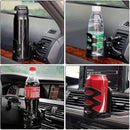 2pcs Adjustable Car Vent Cup Holders - Universal Car Drink Organizer Set