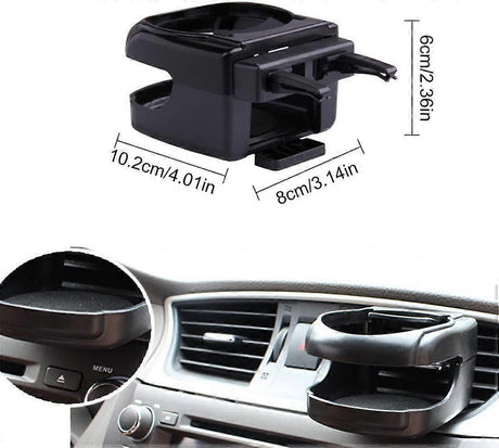 2pcs Universal A/C Vent Car Cup Holders - Adjustable Water Bottle Holder