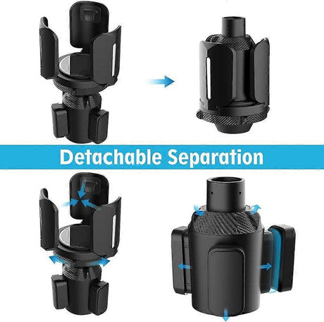 Adjustable Car Cup Holder Expander - Adapter Fits 2.95in Bottles or Cups