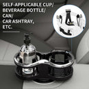 2-in-1 Car Drink Cup Holder - Adjustable Car Accessory for Bottle & Cans