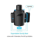 Car Cup Expander - Adjustable Drink Holder Fits Bottles Up to 3.7in Diameter