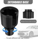 Adjustable Base Car Cup Holder Expander - Universal Auto Drink Organizer