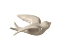 Attractive Hanging Pendant Widely Use Ceramic 3D Bird Shape Wall Crafts Ornaments for Home-Grey S