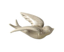 Attractive Hanging Pendant Widely Use Ceramic 3D Bird Shape Wall Crafts Ornaments for Home-Grey S
