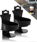 2pcs Car Cup Holders - Door & Window Mounted Drink Holder Set