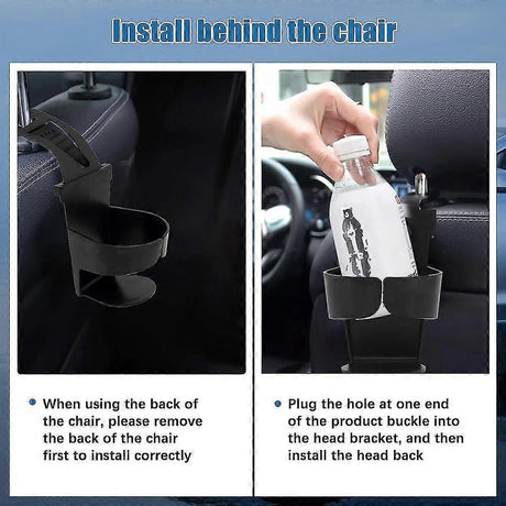 2pcs Car Cup Holders - Door & Window Mounted Drink Holder Set