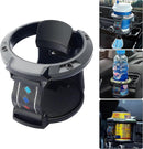 Car Cup Holder - Grey Universal Drink Organizer for Vehicle Use
