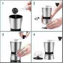 Manual Coffee Grinder - Stainless Steel Hand Mill for Coarse Coffee Grinding