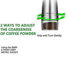 Electric Coffee Grinder - USB Rechargeable Portable Bean Mill for Home Use