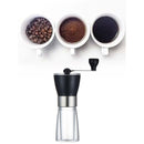 Manual Coffee Grinder - Ceramic Burr, Portable Stainless Steel Coffee Hand Grinder