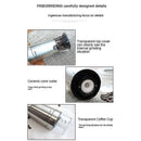 Electric Coffee Grinder - Adjustable Stainless Steel Blade Grinder for Coffee Beans