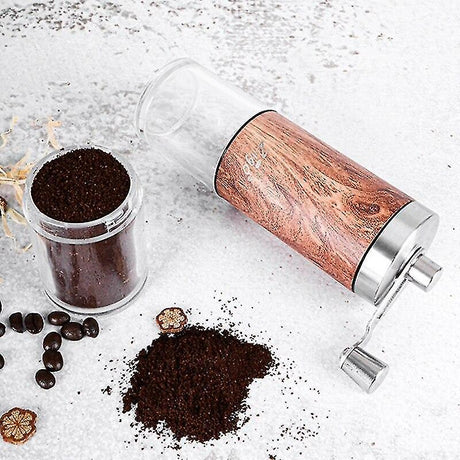 Manual Coffee Grinder - Conical Burr, Stainless Steel Hand Crank Coffee Mill