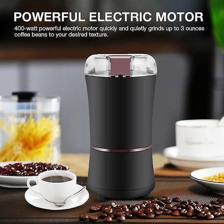 400W Electric Coffee Grinder - Stainless Steel Bean & Spice Mill