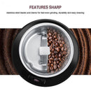 400W Electric Coffee Grinder - Stainless Steel Bean & Spice Mill