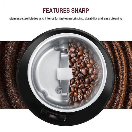 400W Electric Coffee Grinder - Stainless Steel Bean & Spice Mill