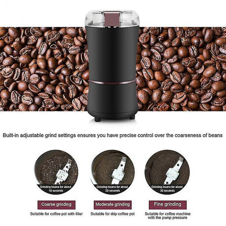 400W Electric Coffee Grinder - Stainless Steel Bean & Spice Mill