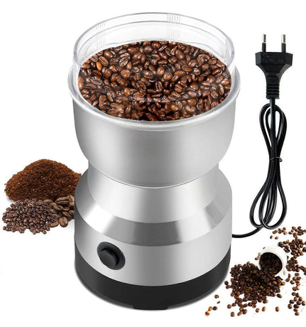 Electric Coffee Grinder - Stainless Steel Portable Spice Grinder for Coffee Beans