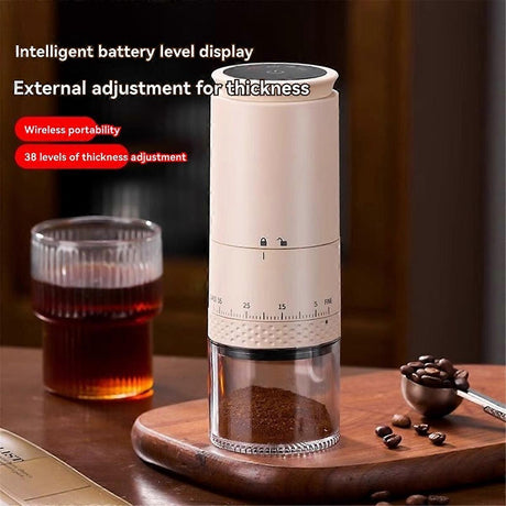 Electric Coffee Grinder - Automatic Coffee Mill for Beans and Spices