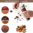 Manual Coffee Grinder - Ceramic Burr, Adjustable Grind Levels for Drip & Espresso