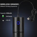 Portable Electric Coffee Grinder - Cordless Coffee Bean Mill for Travel & Camping