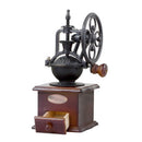 Vintage Hand Coffee Grinder - Manual Crank Flower Grinder with Classic Design