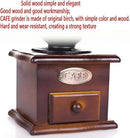 Vintage Hand Coffee Grinder - Manual Crank Flower Grinder with Classic Design