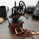 Vintage Hand Coffee Grinder - Manual Crank Flower Grinder with Classic Design