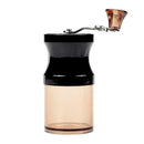 Mini Manual Coffee Grinder - Acrylic Hand Grinder with Adjustable Ceramic Burr
