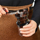 Mini Manual Coffee Grinder - Acrylic Hand Grinder with Adjustable Ceramic Burr